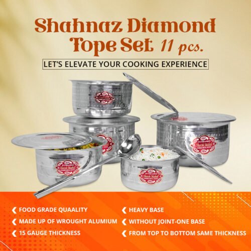 [7]Shahnaz Diamond Tope Set 11Pcs
